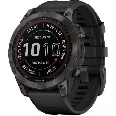 Watch Garmin Fenix 7 Sapphire Solar Gray Titanium Band 010-02540-39