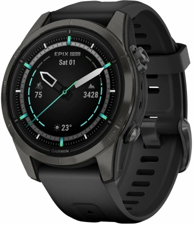 Watch Garmin Epix Pro (Gen 2) – Sapphire 42 mm Чёрный 010-02802-15