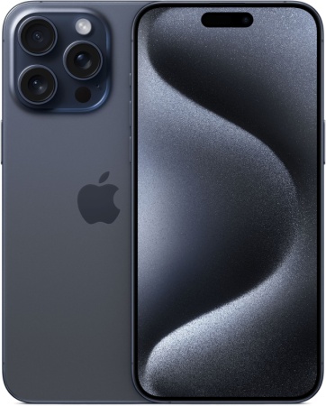 iPhone 15 Pro Max 1TB, Титановый Синий (nano-SIM + eSIM)