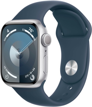 Apple Watch S9 45 mm M/L Серебристый sport band